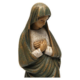 Estatua Virgen de la Anunciación 25 cm. madera de Belén