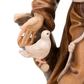 Saint François d'Assise avec colombes, statue bois