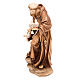 Saint François d'Assise avec colombes, statue bois s3