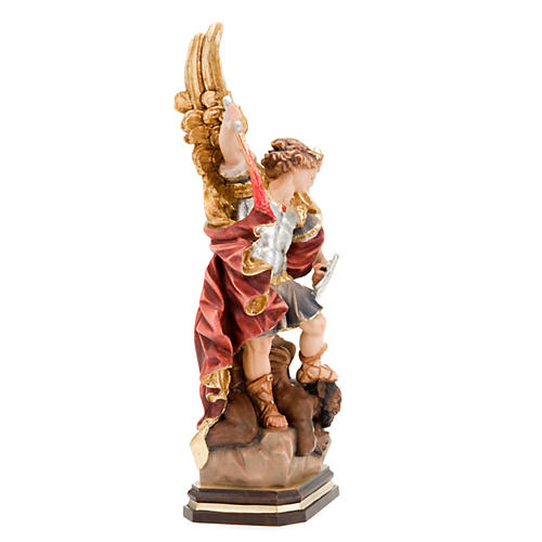Saint Michael Archangel wooden statue 3