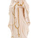 Vierge de Lourdes bois naturel 20cm s3
