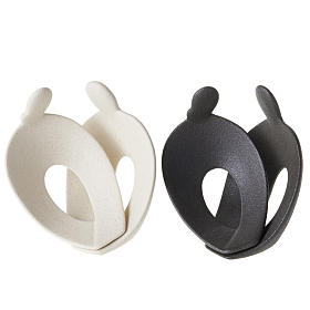 Imágenes de Porcelana y Arcilla: Estatua estilizada abrazo en forma de corazón