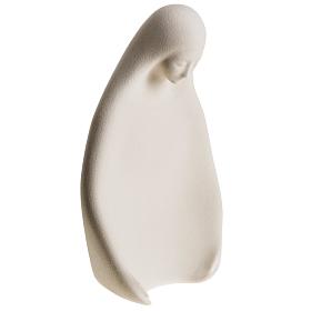 Estatua para colgar en la pared arcilla blanca Virgen de la Acogida 33cm s3