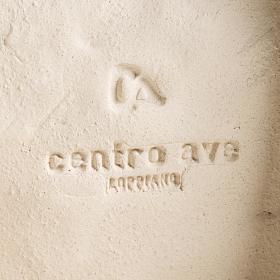 Estatua para colgar en la pared arcilla blanca Virgen de la Acogida 33cm s7