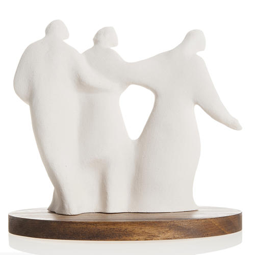 Mary and family with wooden base 18,5 cm 5