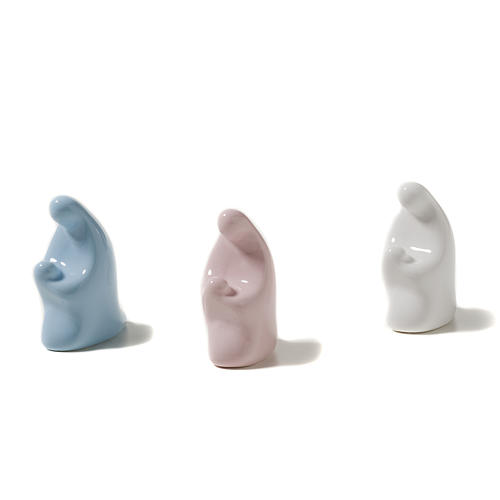 Madonna con bimbo terracotta lucida 6 cm 2
