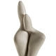 Embrace, stylised statue in porcelain s2