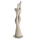 Embrace, stylised statue in porcelain s3