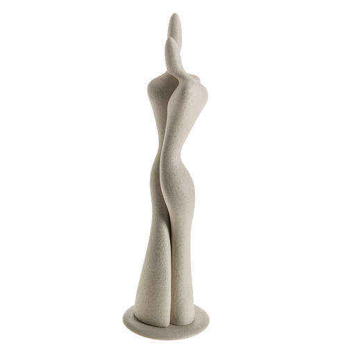 Abbraccio statua stilizzata gres porcellanato 34 cm 5