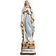 Virgen de Lourdes 50cm cerámica decorada oro s1