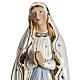 Virgen de Lourdes 50cm cerámica decorada oro s3