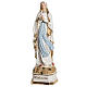 Madonna di Lourdes 50 cm ceramica decori oro s2