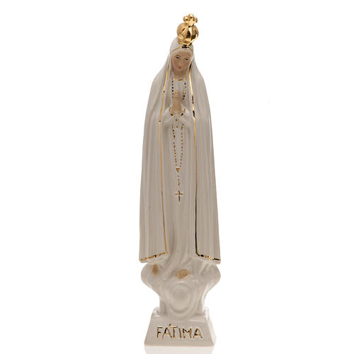 Statue Vierge de Fatima 21 cm céramique 1