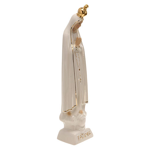 Statue Vierge de Fatima 21 cm céramique 2