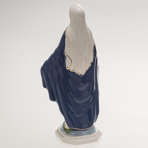 Estatua Virgen Milagrosa 18,5 cm cerámica 4