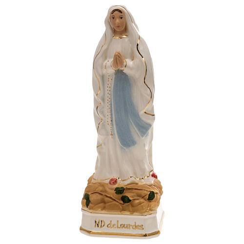 Statua Madonna di Lourdes 16 cm ceramica 1