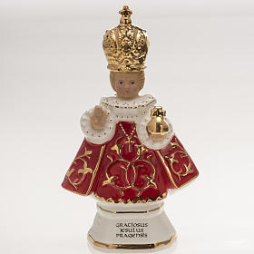 Gesù Bambino di Praga ceramica 16 cm