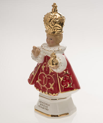 Praskie Dzieciątko Jezus figurka ceramika 16 cm 3