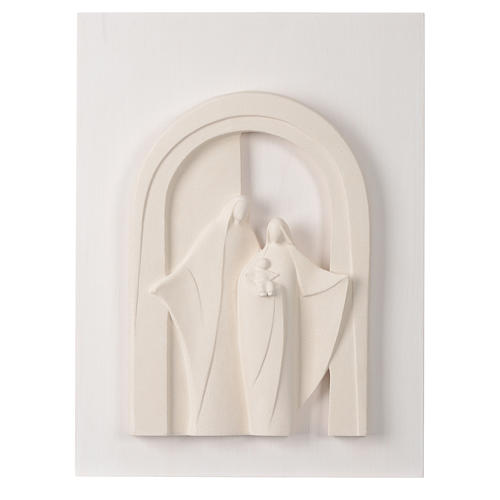 Holy Family wooden porch in clay Centro Ave 40,5 cm 1