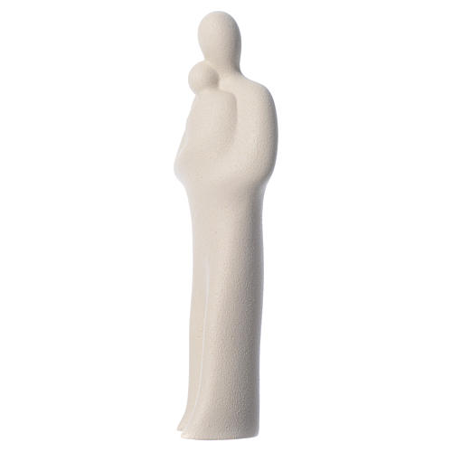Fatherhood statue porcelainized Grès and ivory 30 cm 3