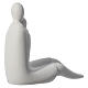 Motherhood statue porcelainized Grès and ivory 19 cm s3