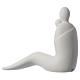 Motherhood statue porcelainized Grès and ivory 19 cm s4