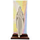 Virgen con Niño arcilla fondo coloreado 30 cm s1