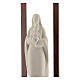 Mary with Baby Jesus statue, clay with wooden frame 32 cm s2