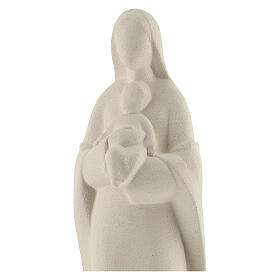 Fireclay Virgin with the Child on a step 25 cm