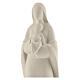 Vierge à l'Enfant sur marche argile 25 cm s2
