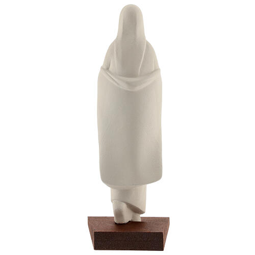 Imagem de argila refratária Nossa Senhora com Menino Jesus descendo degraus 25 cm 5