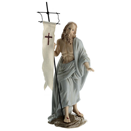 Estatua Jesús Resucitado porcelana Navel h 35 cm 1