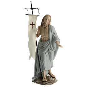 Statua Gesù risorto porcellana Navel h 35 cm 