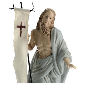Statua Gesù risorto porcellana Navel h 35 cm 