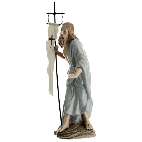 Statua Gesù risorto porcellana Navel h 35 cm  3
