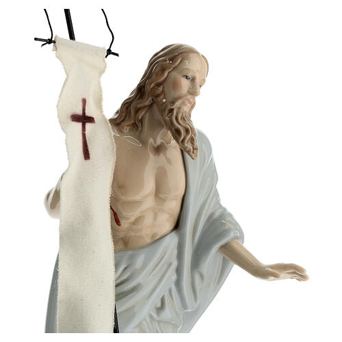 Statua Gesù risorto porcellana Navel h 35 cm  4
