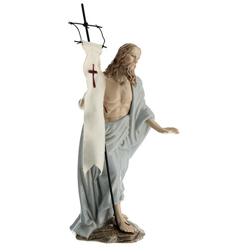 Statua Gesù risorto porcellana Navel h 35 cm  5
