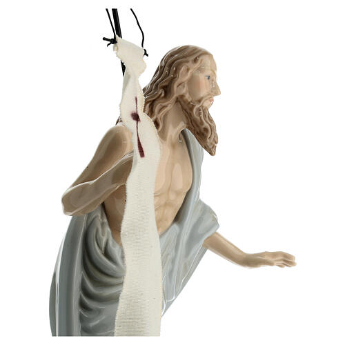 Statua Gesù risorto porcellana Navel h 35 cm  6