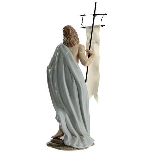 Statua Gesù risorto porcellana Navel h 35 cm  7