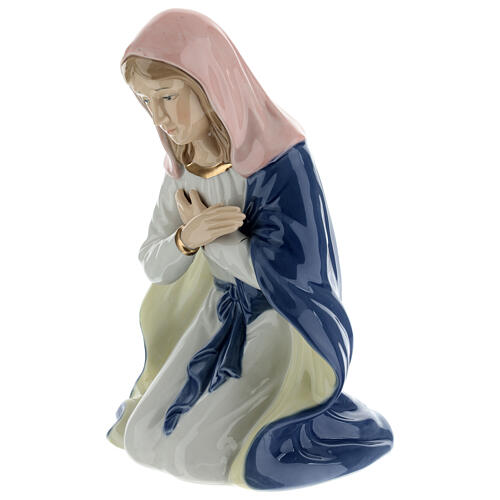 Holy Family set of 4, Navel painted porcelain, h 15 in 7