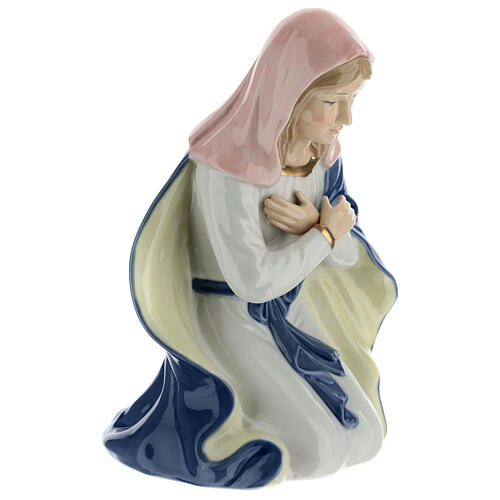 Holy Family set of 4, Navel painted porcelain, h 15 in 10