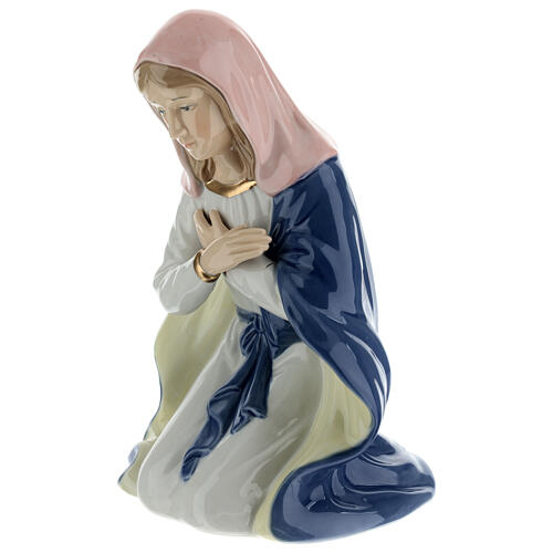 Set Sacra Famiglia porcellana colorata Navel 4pz h 40 cm 7