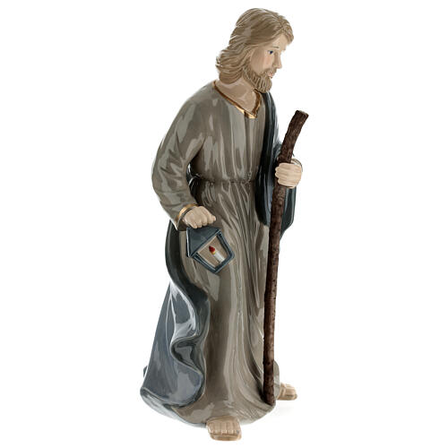 Set Sacra Famiglia porcellana colorata Navel 4pz h 40 cm 11
