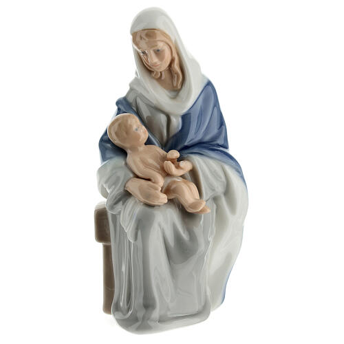 Figura Madonny siedzącej, porcelana Navel 13 cm 1