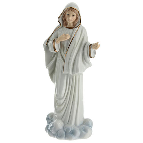 Porzellanfigur, Unsere Liebe Frau von Medjugorje, Kollektion "Navel", 20 cm 1