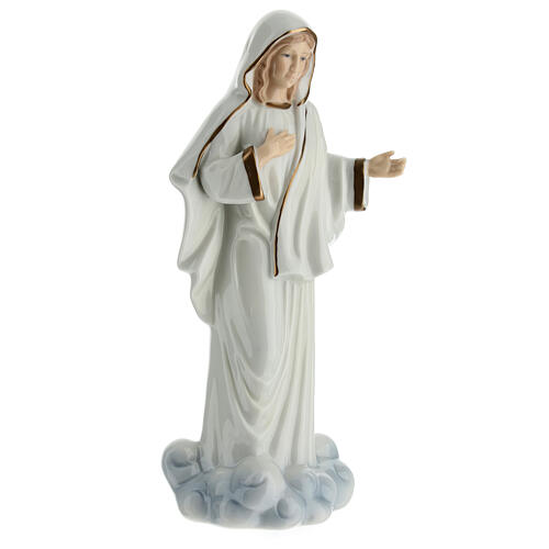 Porzellanfigur, Unsere Liebe Frau von Medjugorje, Kollektion "Navel", 20 cm 4