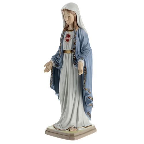 Statue of the Immaculate Heart of Mary, Navel porcelain, 12 in 3