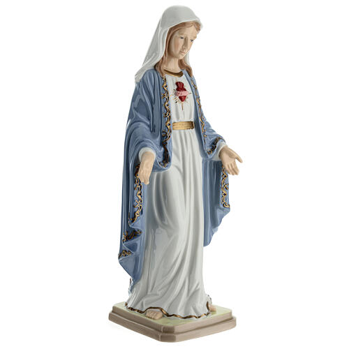 Statue Coeur Immaculé de Marie porcelaine Navel 30 cm 5