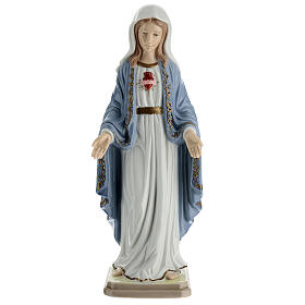Statua Madonna Sacro Cuore porcellana Navel 30 cm