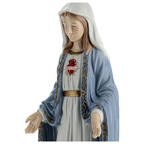 Statua Madonna Sacro Cuore porcellana Navel 30 cm